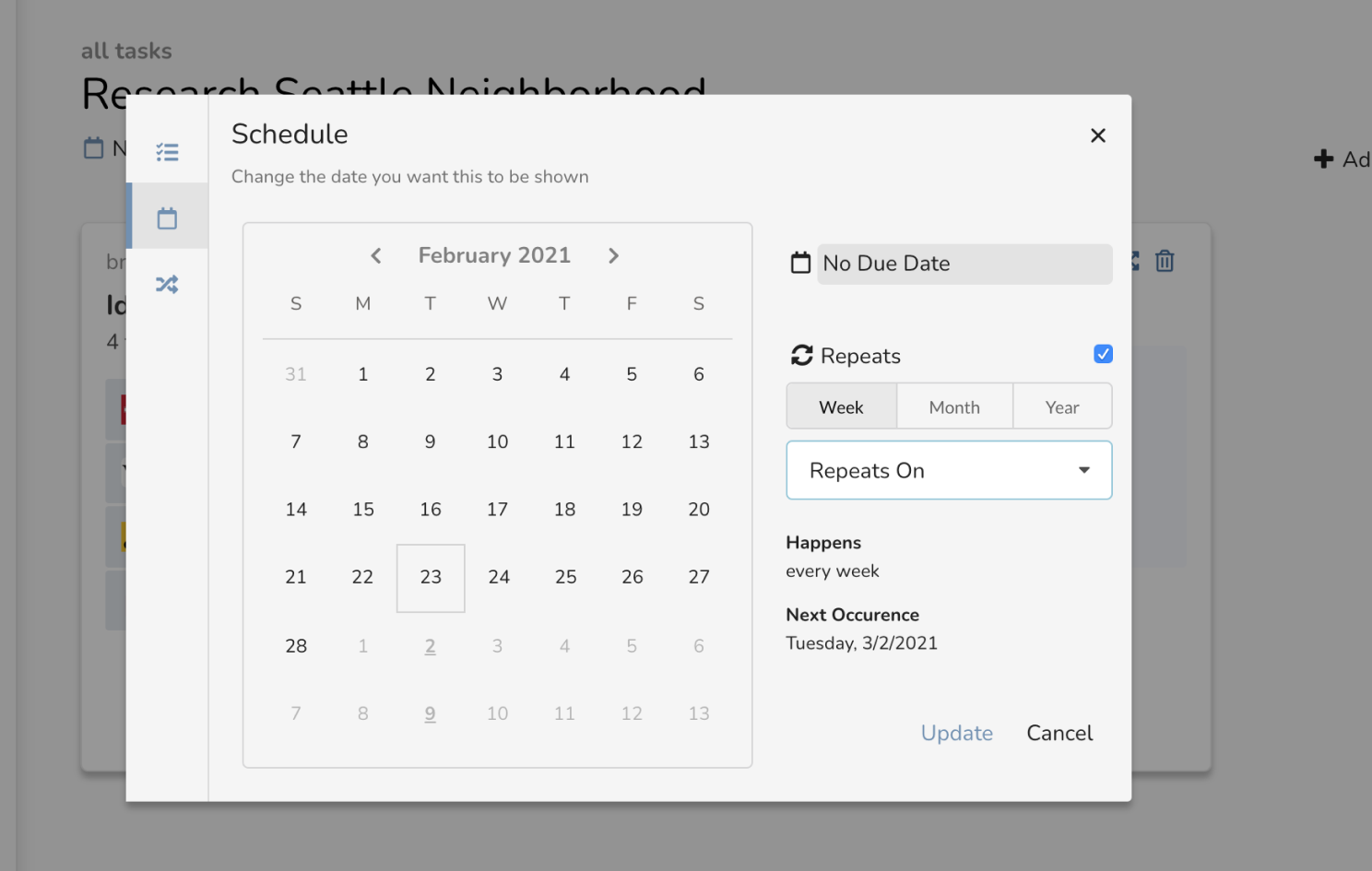 Set tasks to happen on a schedule